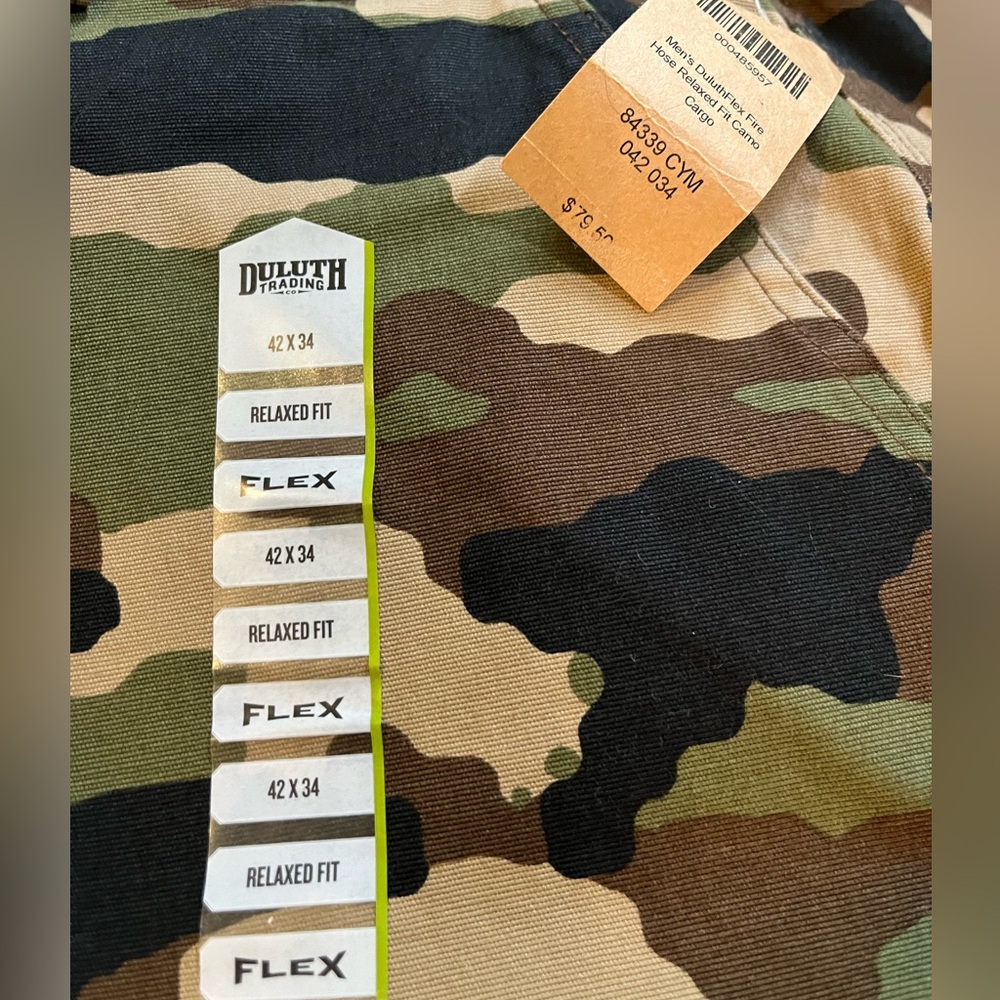 Duluth Trading Co Firehouse Flex Pants NWT 42x34